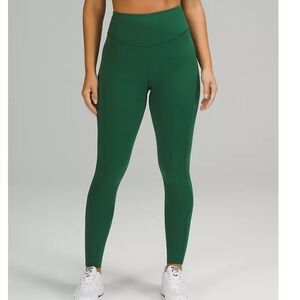 Lululemon everglade green base pace leggings, 6
